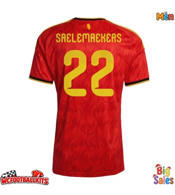 Belgium Alexis Saelemaekers #22 Replica Home Stadium Shirt World Cup 2026 Short Sleeve